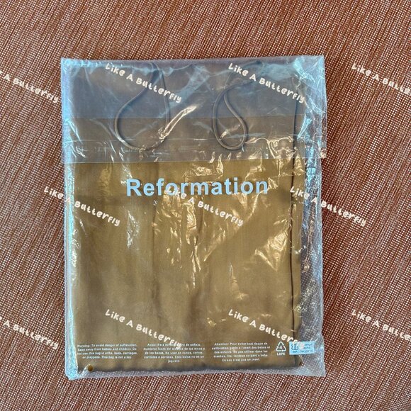 Reformation Frankie Silk Dress in Copper - Picture 12 of 13